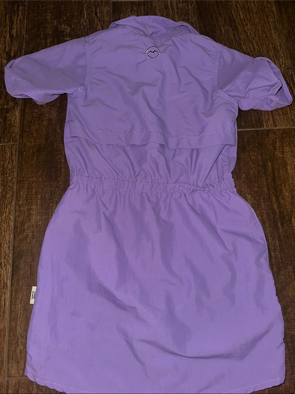 Magellan Outdoors Purple Girls' Short-Sleeve Shirt Dress